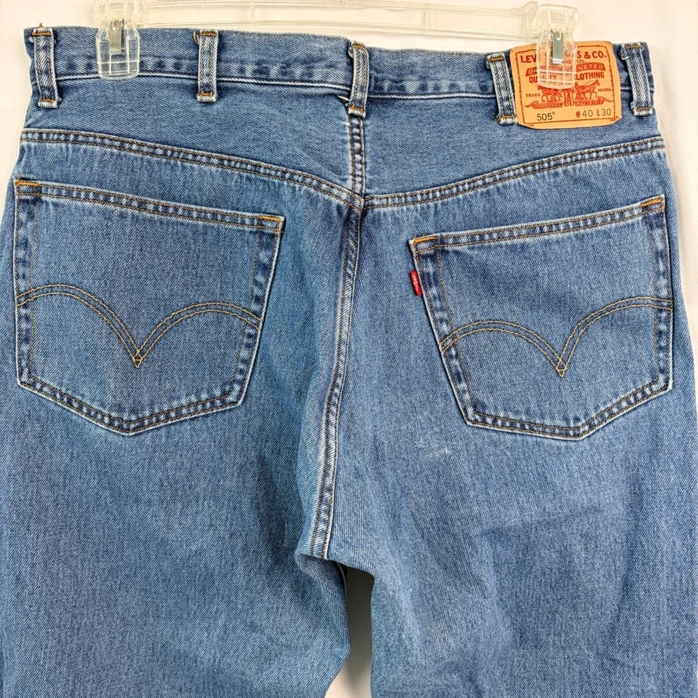 Levi's 505 Regular Fit Jeans 40x30‎ Blue Excellent